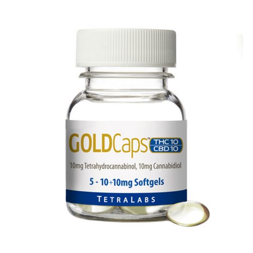 25% OFF TetraLabs | Gold Caps THC 10mg / CBD 10mg